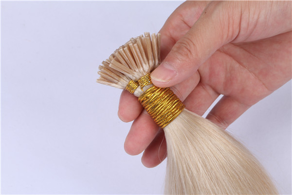 Wholesale Italy Glue I-tip Hair Extensions China Bonded Remy Human Hair Extensions  LM279